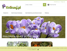 Tablet Screenshot of krokusy.pl